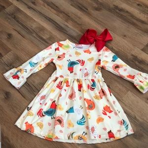 2pc Chicken Dress Set